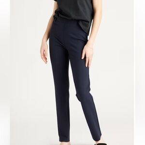 Quince Blue Ultra-Stretch Ponte Straight Leg Pants Size XS